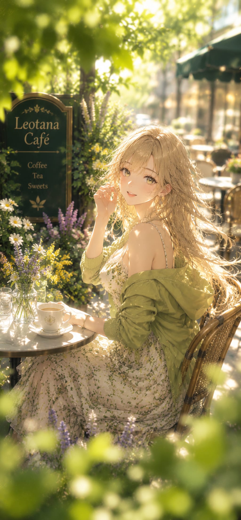 🌿 花風のカフェテラス ― 陽だまりの Leotana Café ―