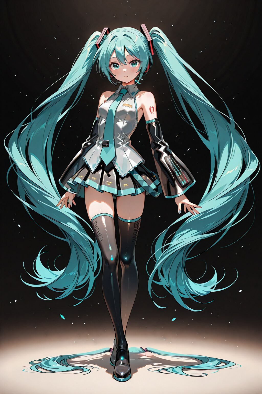 必殺技・・・初音ミク、全身ショット