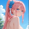 浴衣ポニテのこまのちゃん 2枚目