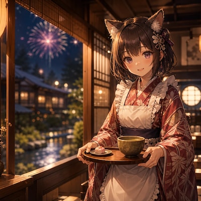 甘味喫茶 三日月 | の人気AIイラスト・グラビア