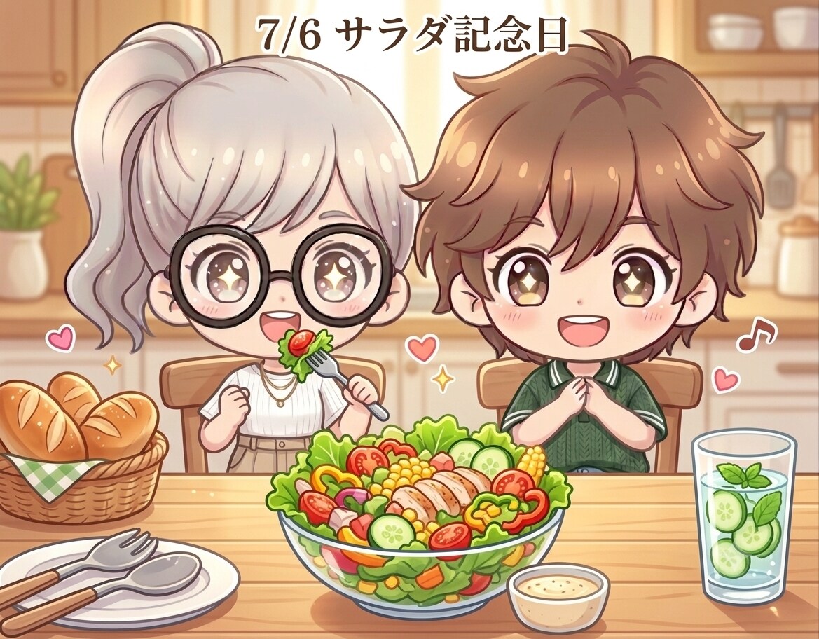 今日は「サラダ記念日」