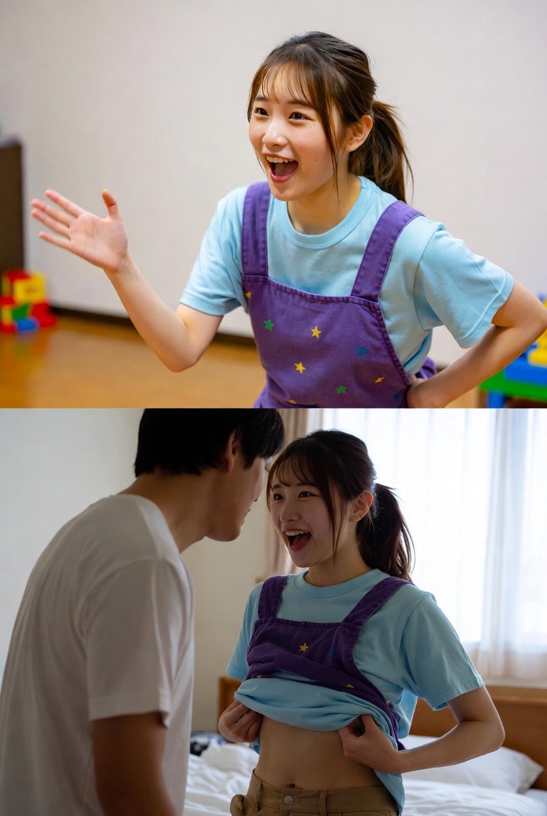 あかるい保育園の先生（紫 | の人気AIイラスト・グラビア