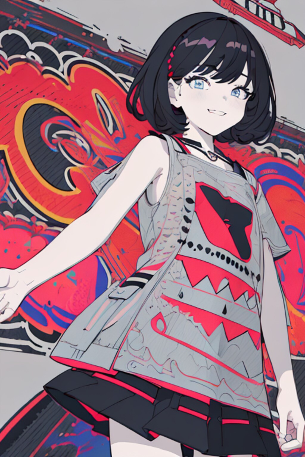 暖色系ビビッドな女の子