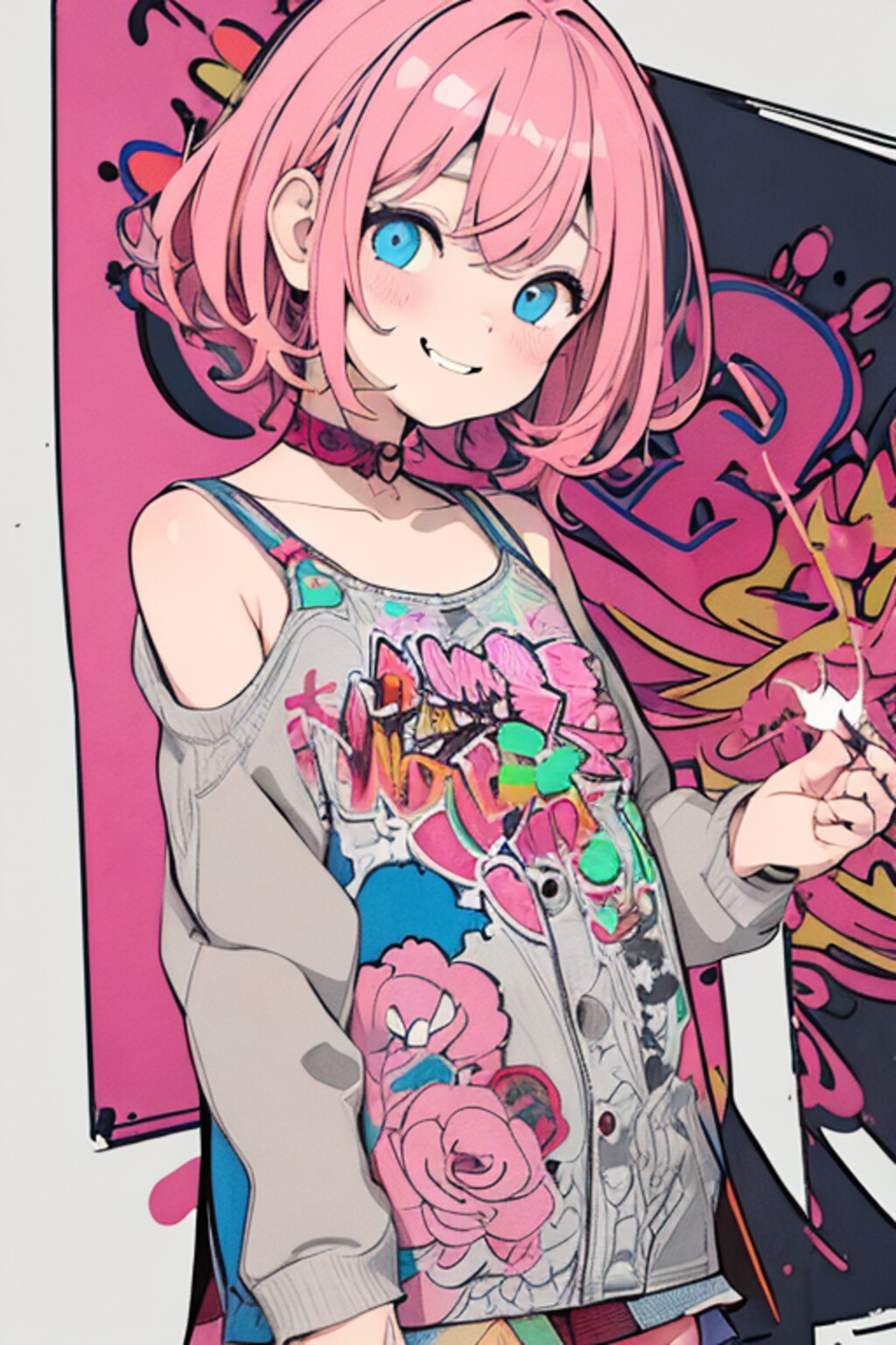 暖色系ビビッドな女の子