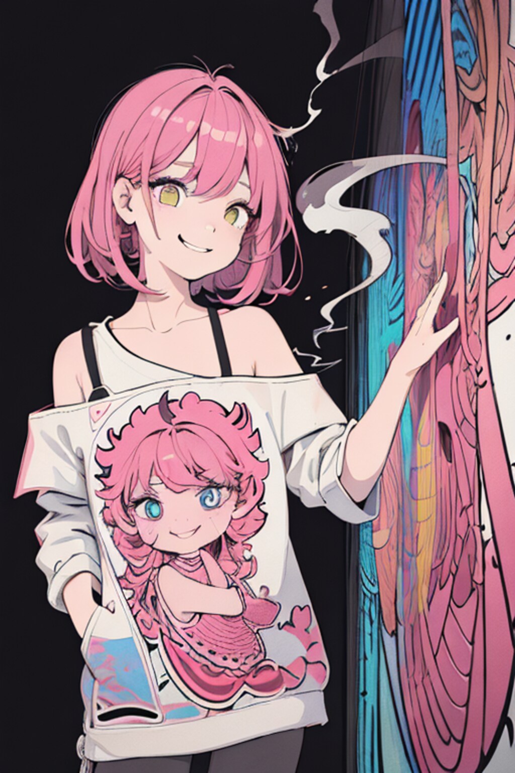 暖色系ビビッドな女の子