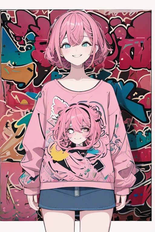 暖色系ビビッドな女の子