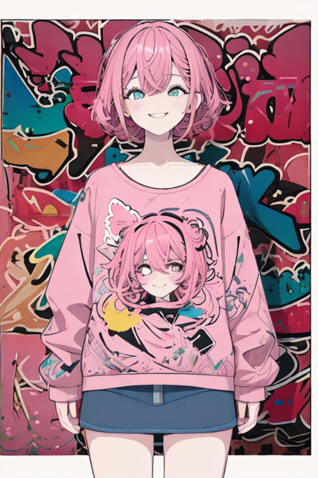 暖色系ビビッドな女の子