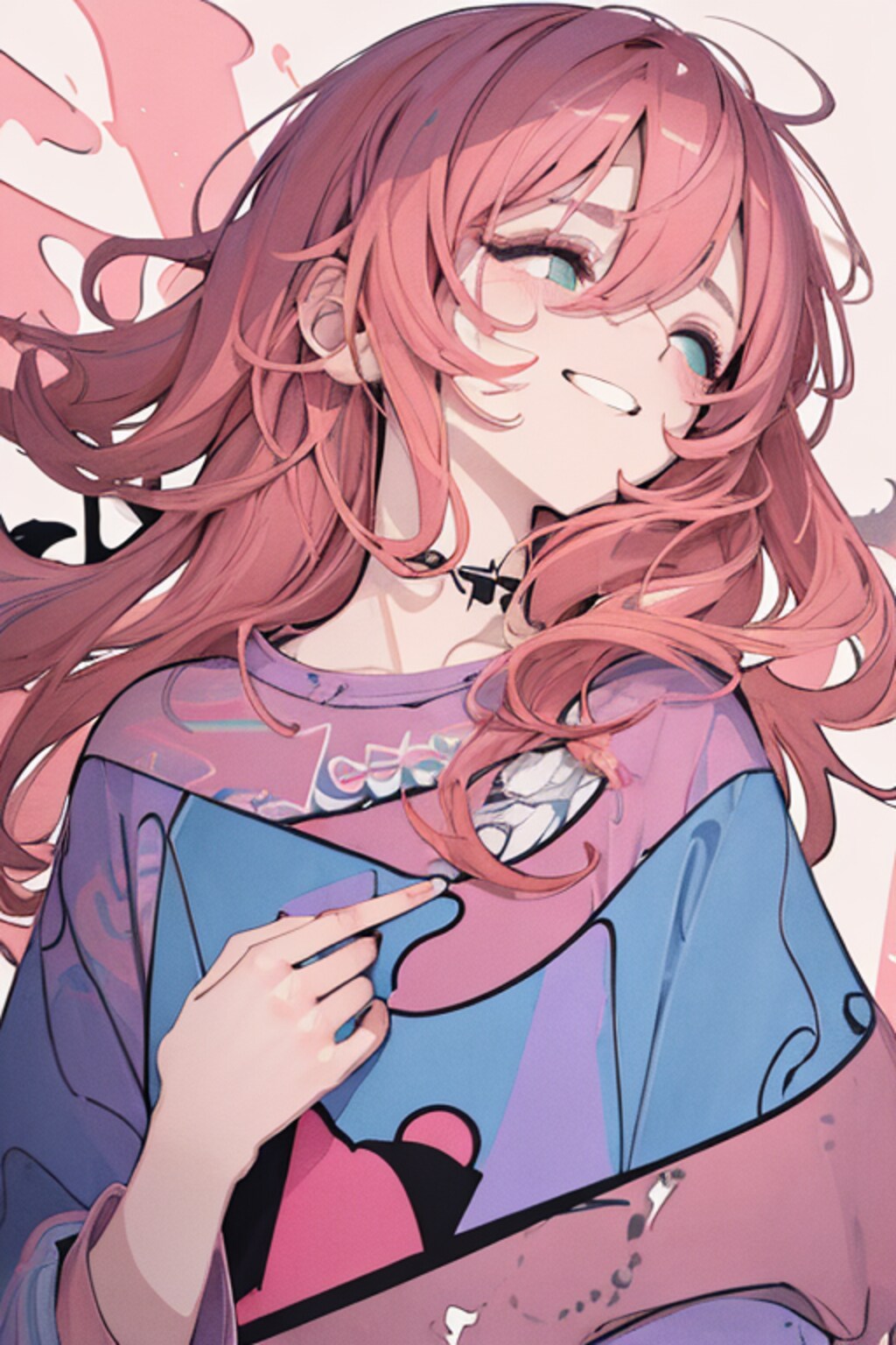 暖色系ビビッドな女の子