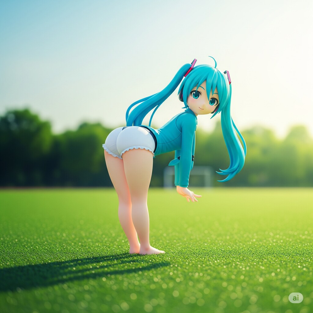 グランドのミクさん