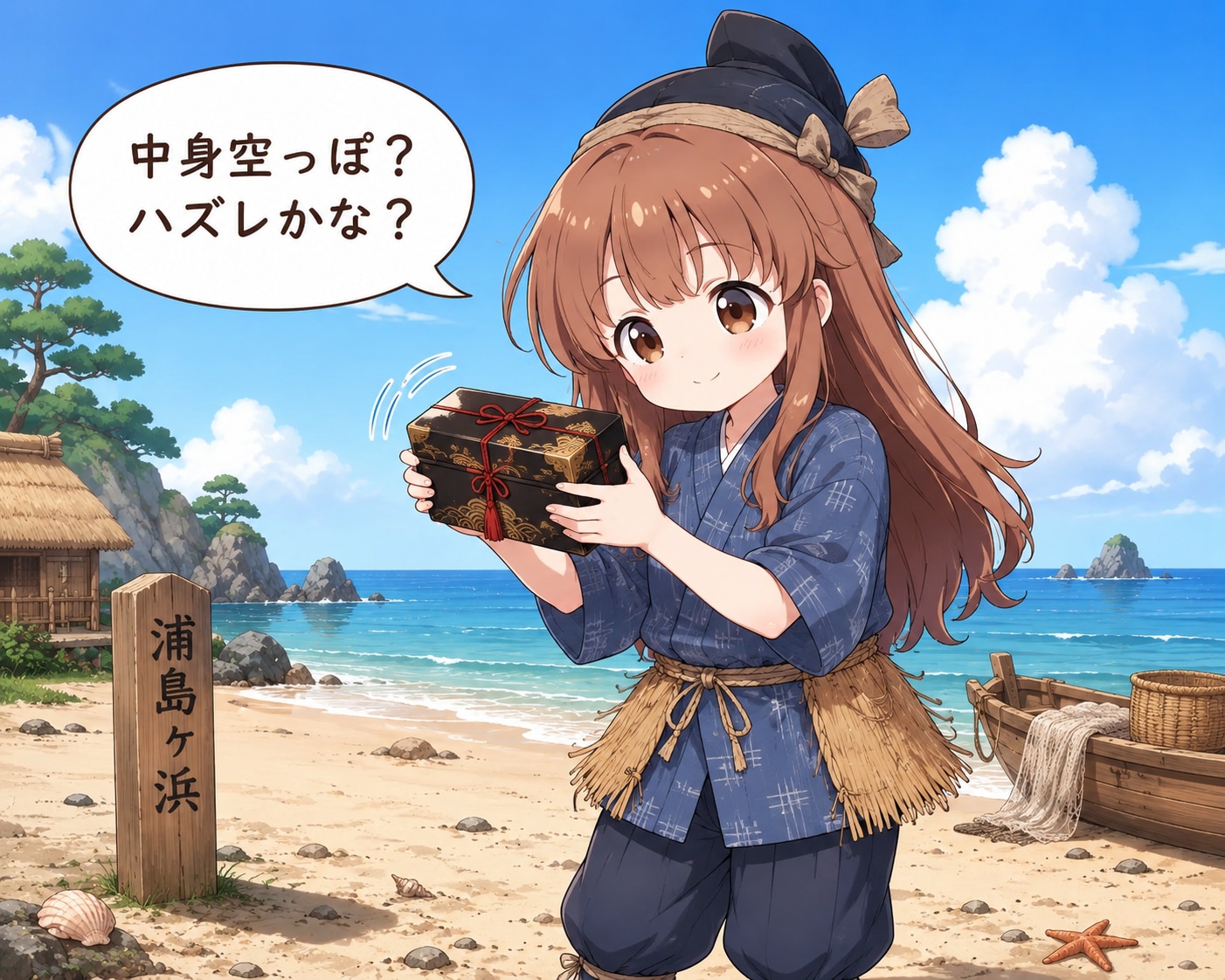 81.「う」→「浦島太郎」こたつ