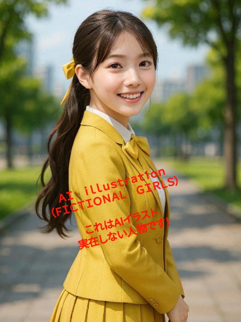 【アナザーカミレン】カミイエローはウエーブのローポニーテール