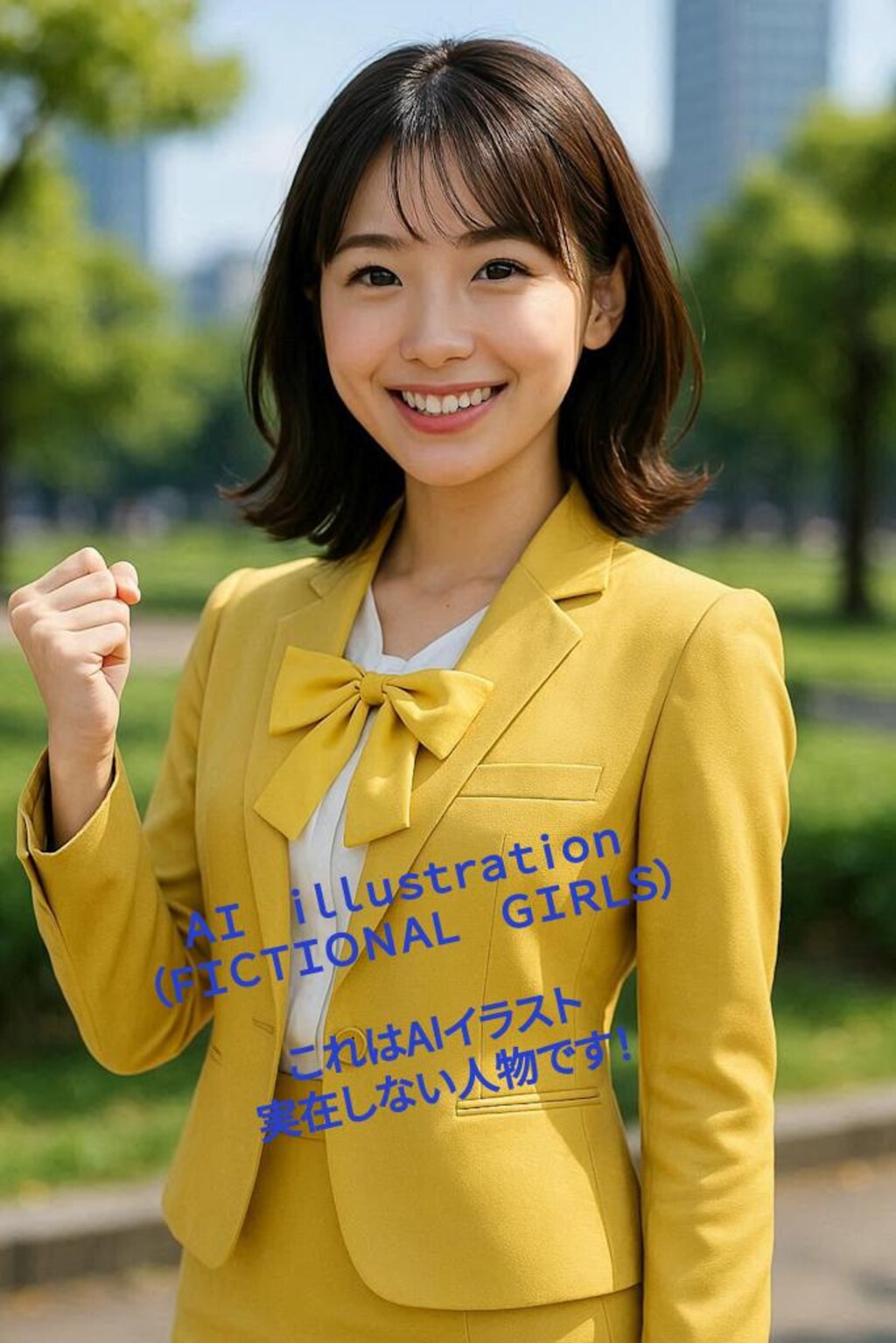 【アナザーカミレン】カミイエローはウエーブのローポニーテール