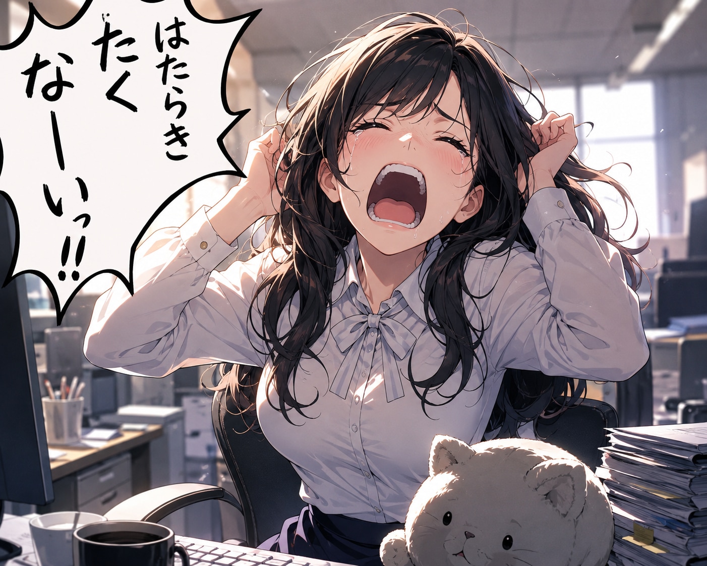 はたらきたくなーいっ | の人気AIイラスト・グラビア