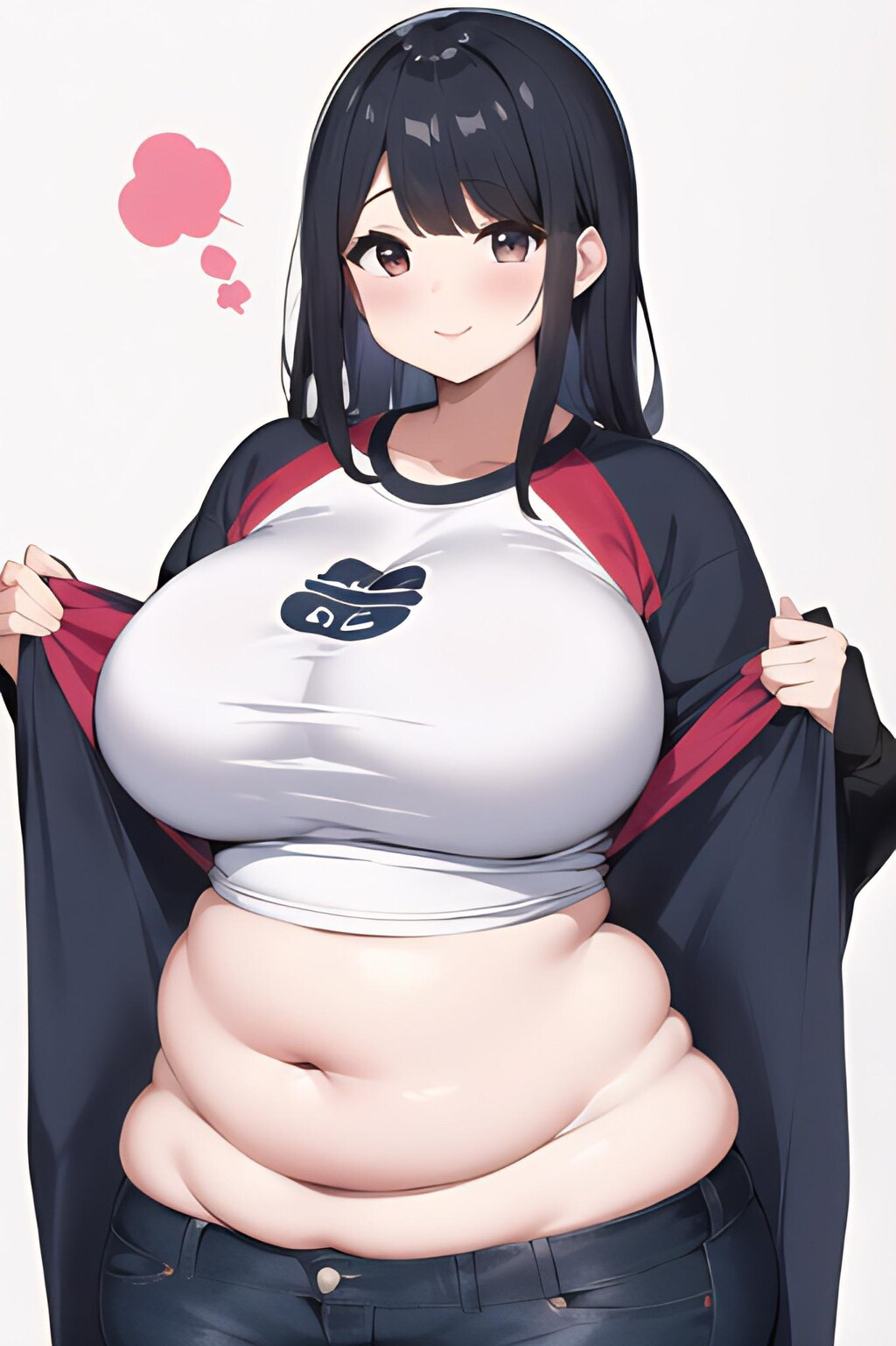 お腹を見せてあげる！