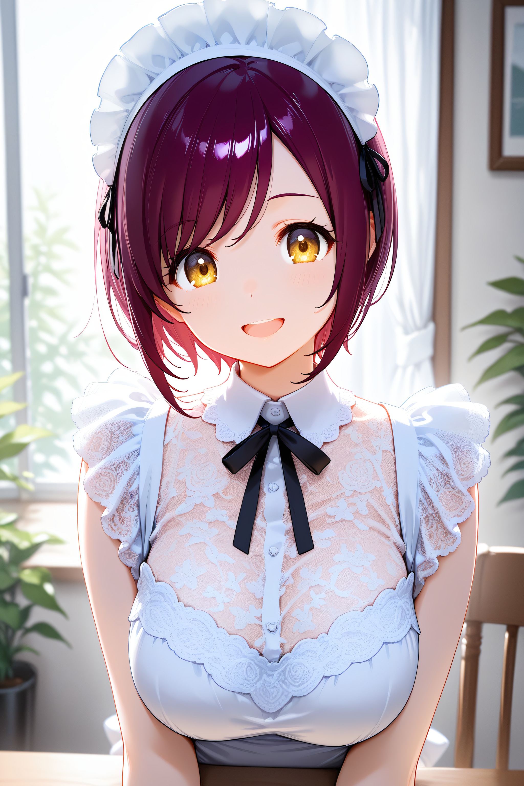 おはようございます（挨拶メイドの芽衣ちゃん） | の人気AIイラスト・グラビア