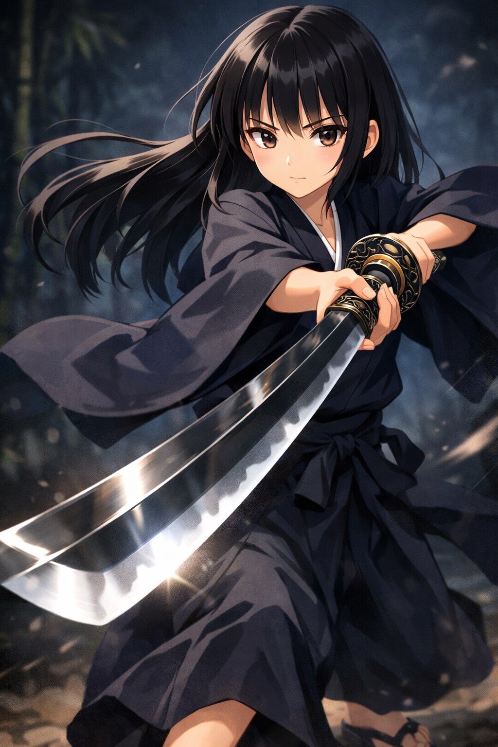 またつまらぬ物を斬りそうな女の子