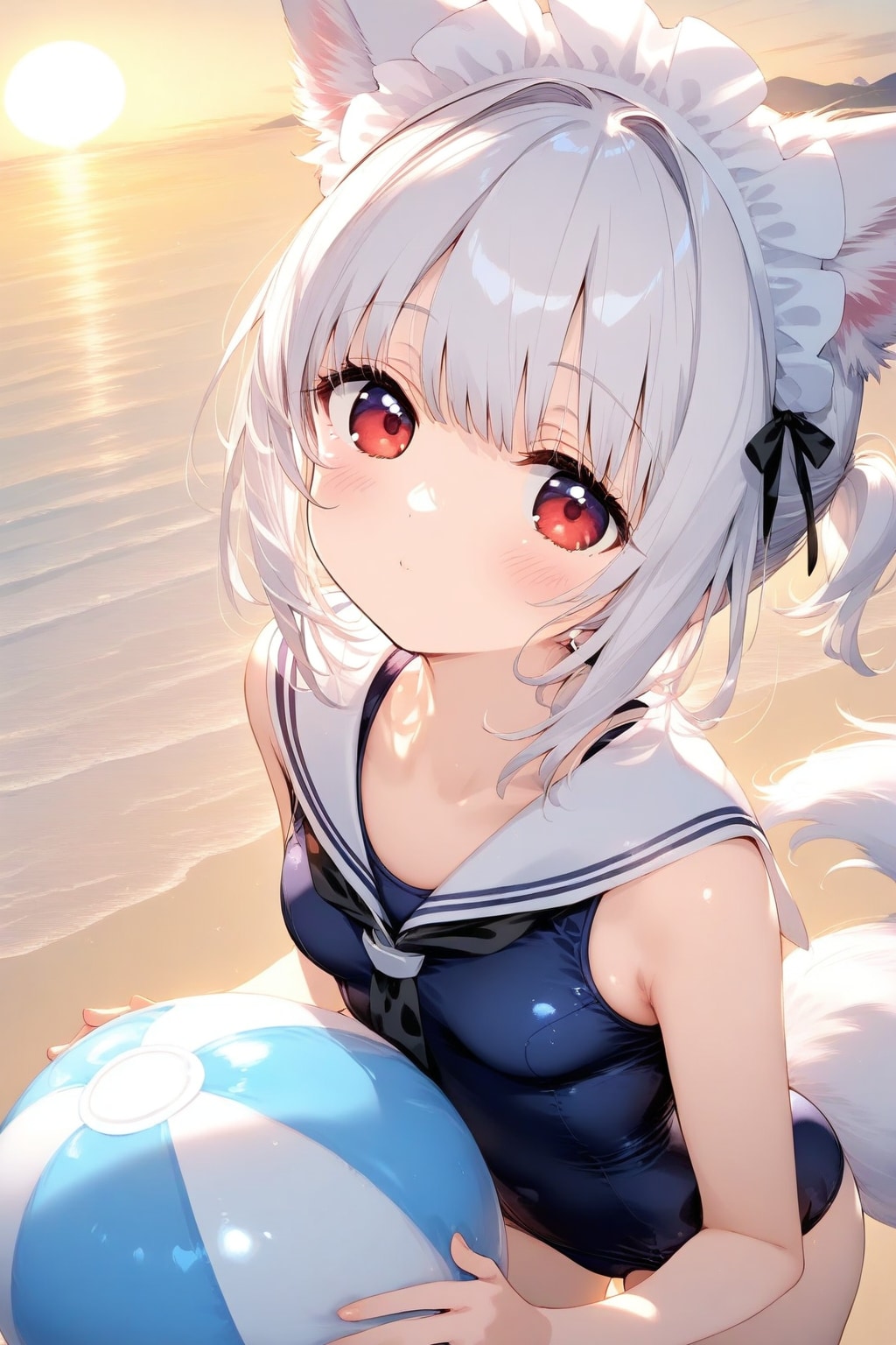 浮き輪膨らませ(たかった)メイド