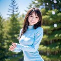 雪を楽しむ彼女 7枚目
