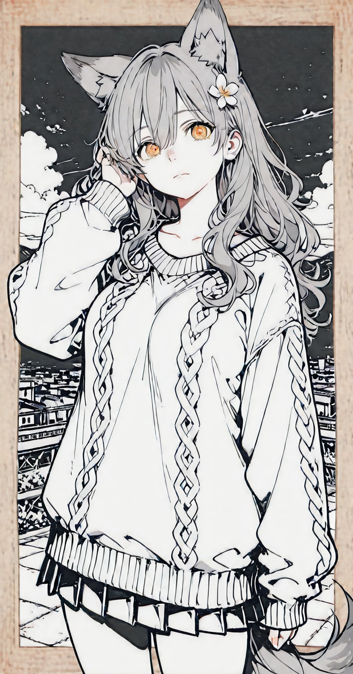 けもみみ娘 | の人気AIイラスト・グラビア