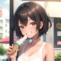 褐色娘とアイスクリーム🍦 5枚目