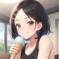 褐色娘とアイスクリーム🍦 4枚目
