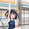 ショッピングカートに乗る女の子 10枚目