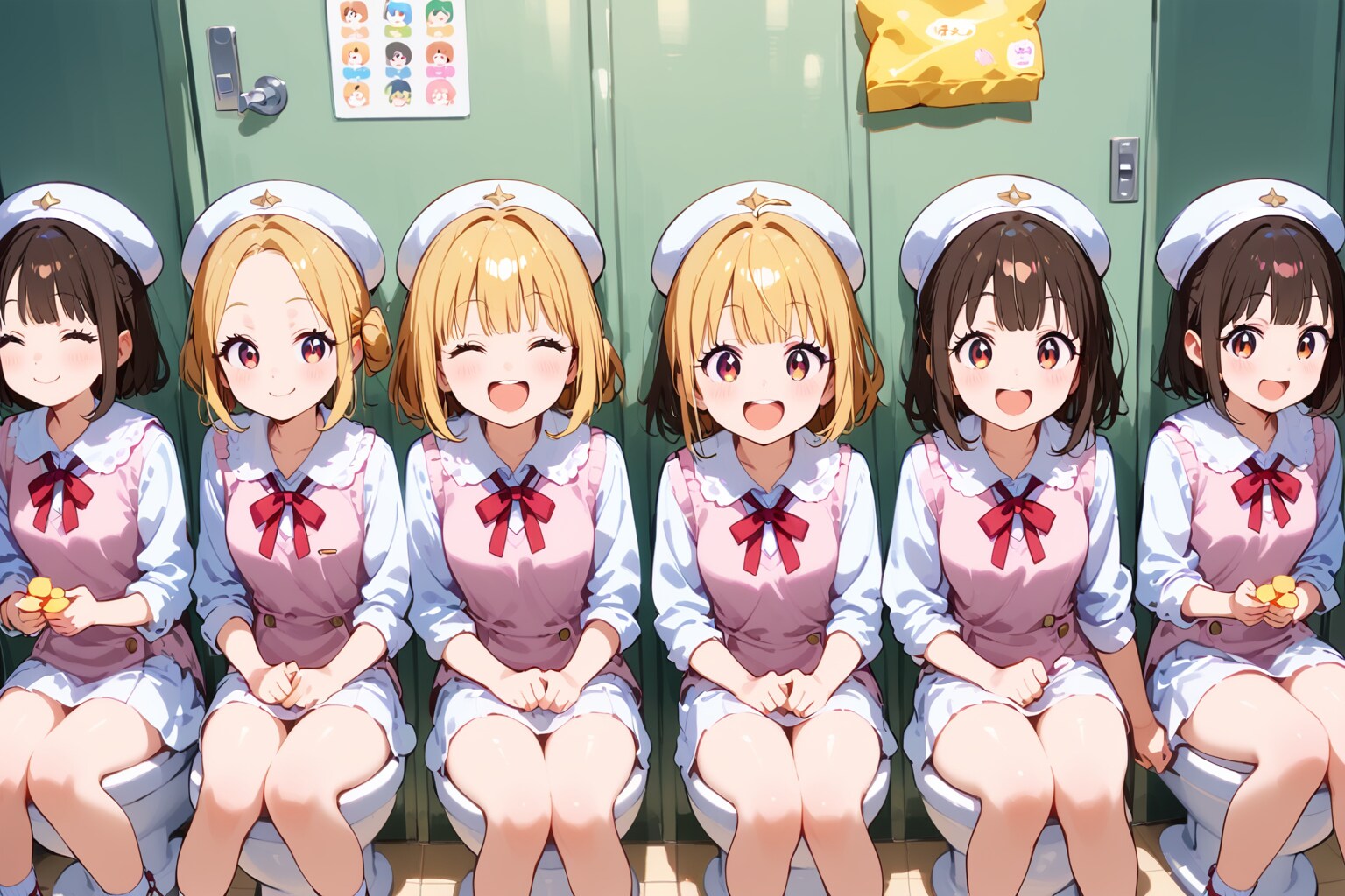 連れトイレ | の人気AIイラスト・グラビア