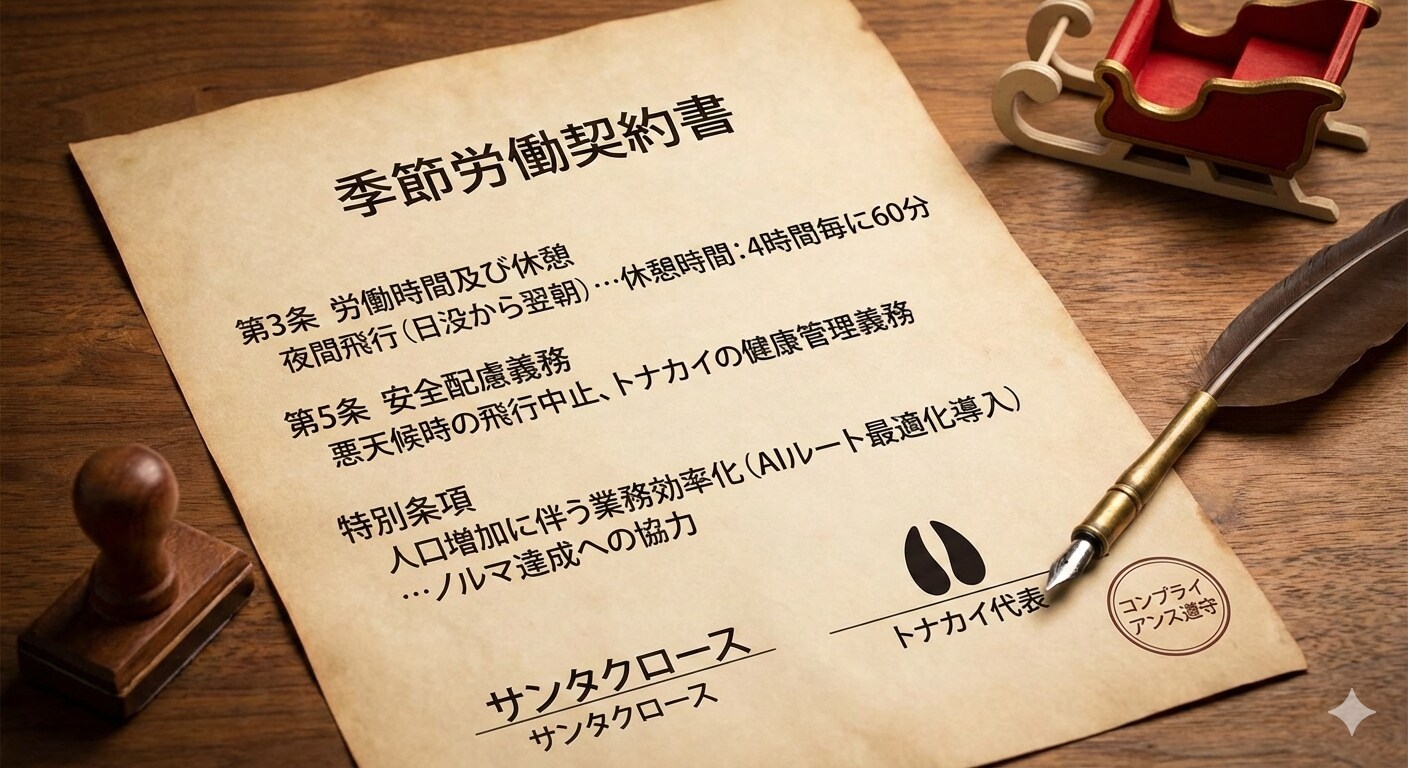 サンタ(甲)はトナカイ(乙)に対し…📝 | の人気AIイラスト・グラビア