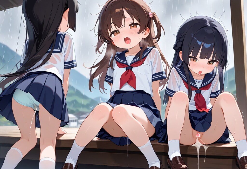 台風接近中