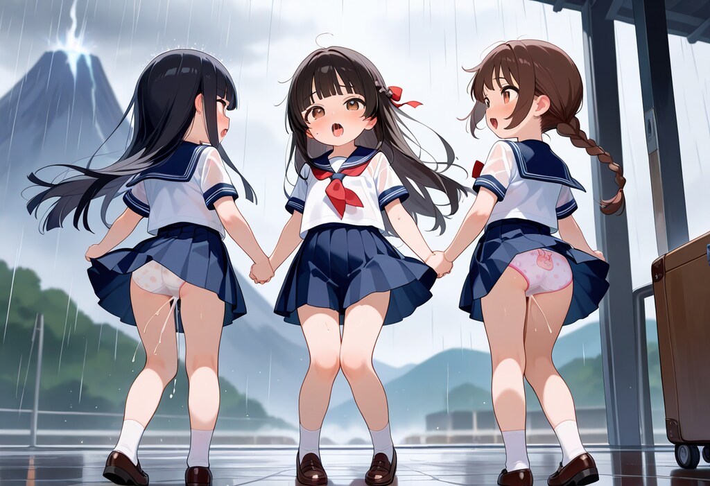 台風接近中