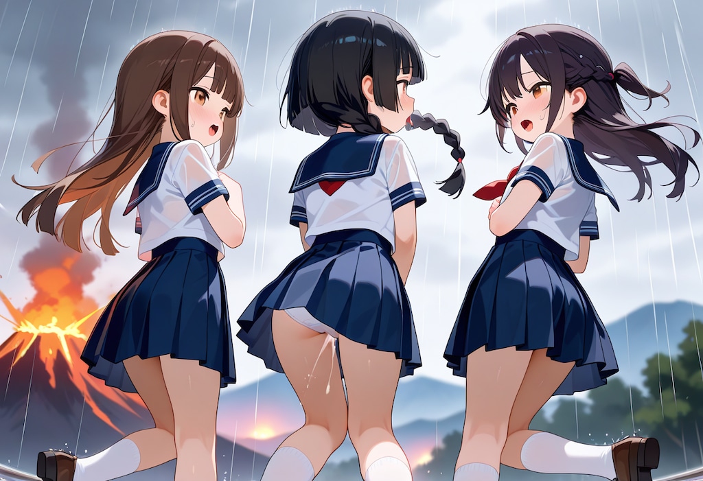 台風接近中