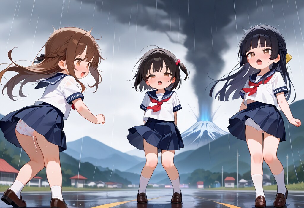 台風接近中