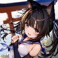 感謝感謝の猫娘 2枚目