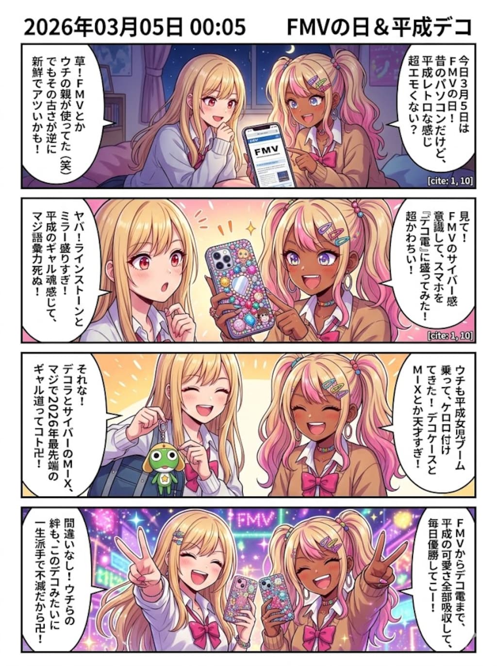 FMVの日で平成デコ復活！？ガラケー超えてサイバー卍