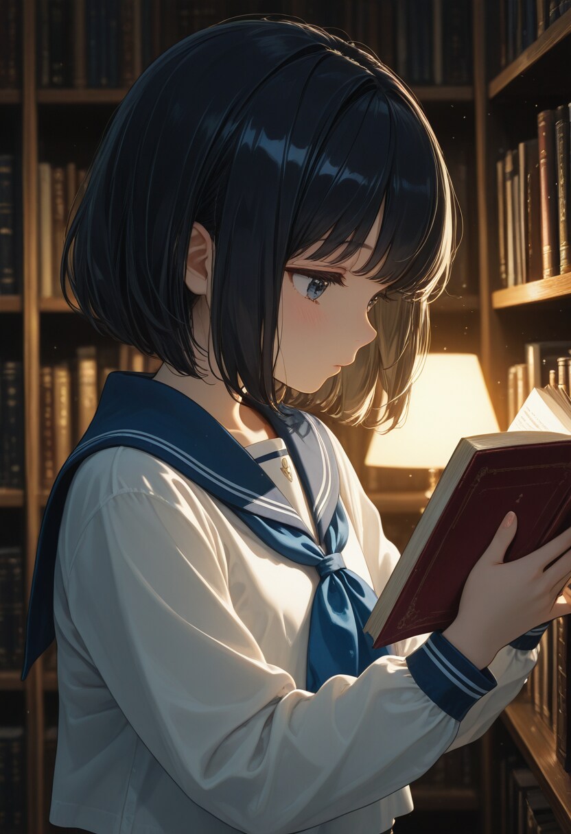 girl in library(6)