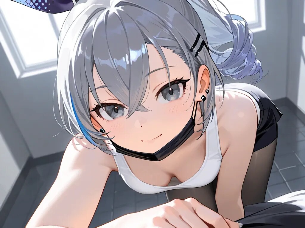 マスク越しでもわかる美女