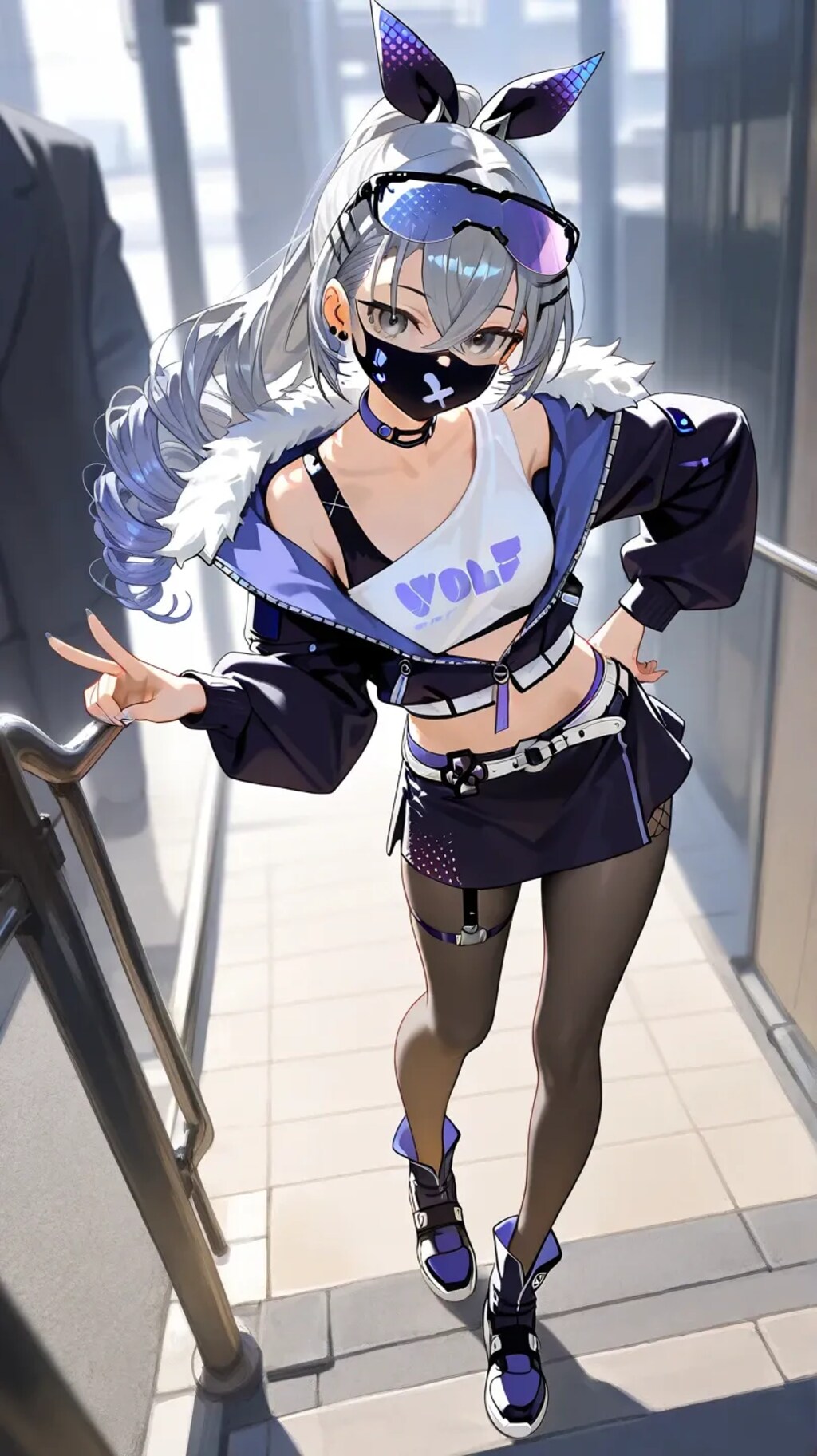 マスク越しでもわかる美女