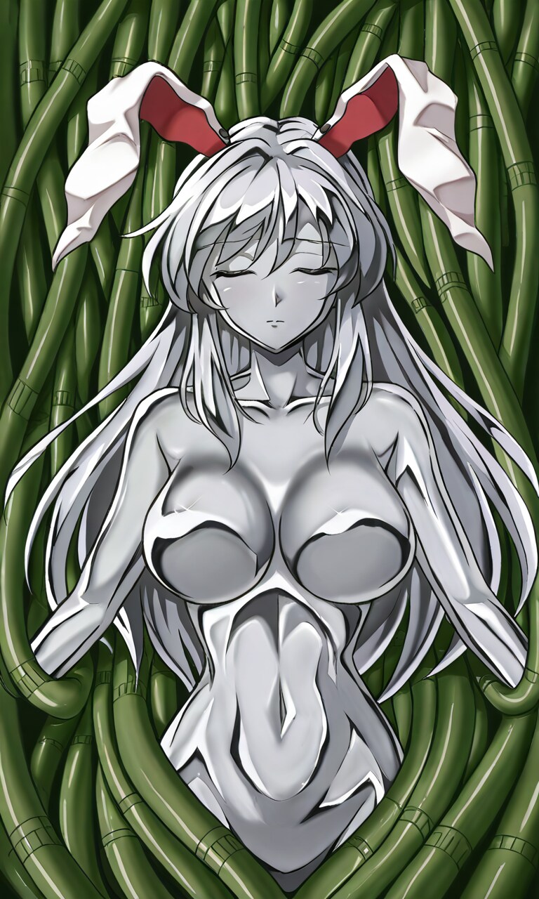 デビルガンダムの生体ユニットになったうどんげ