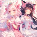 白猫姫と黒猫姫 3枚目
