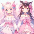 白猫姫と黒猫姫 2枚目