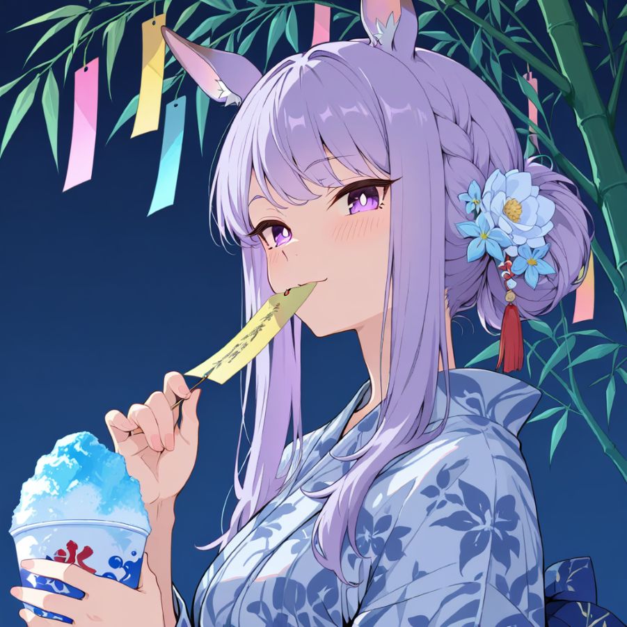 短冊だってパクパクですわ♪
