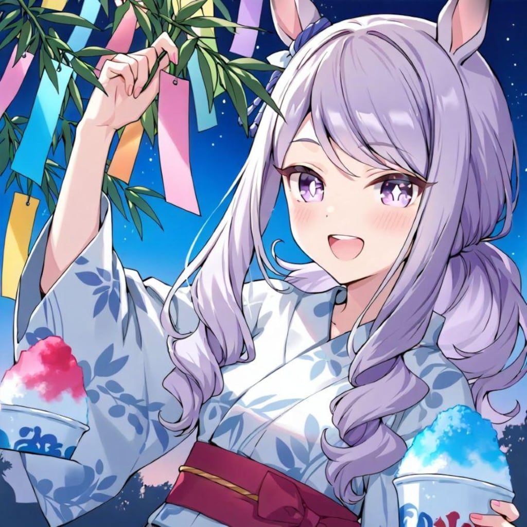短冊だってパクパクですわ♪