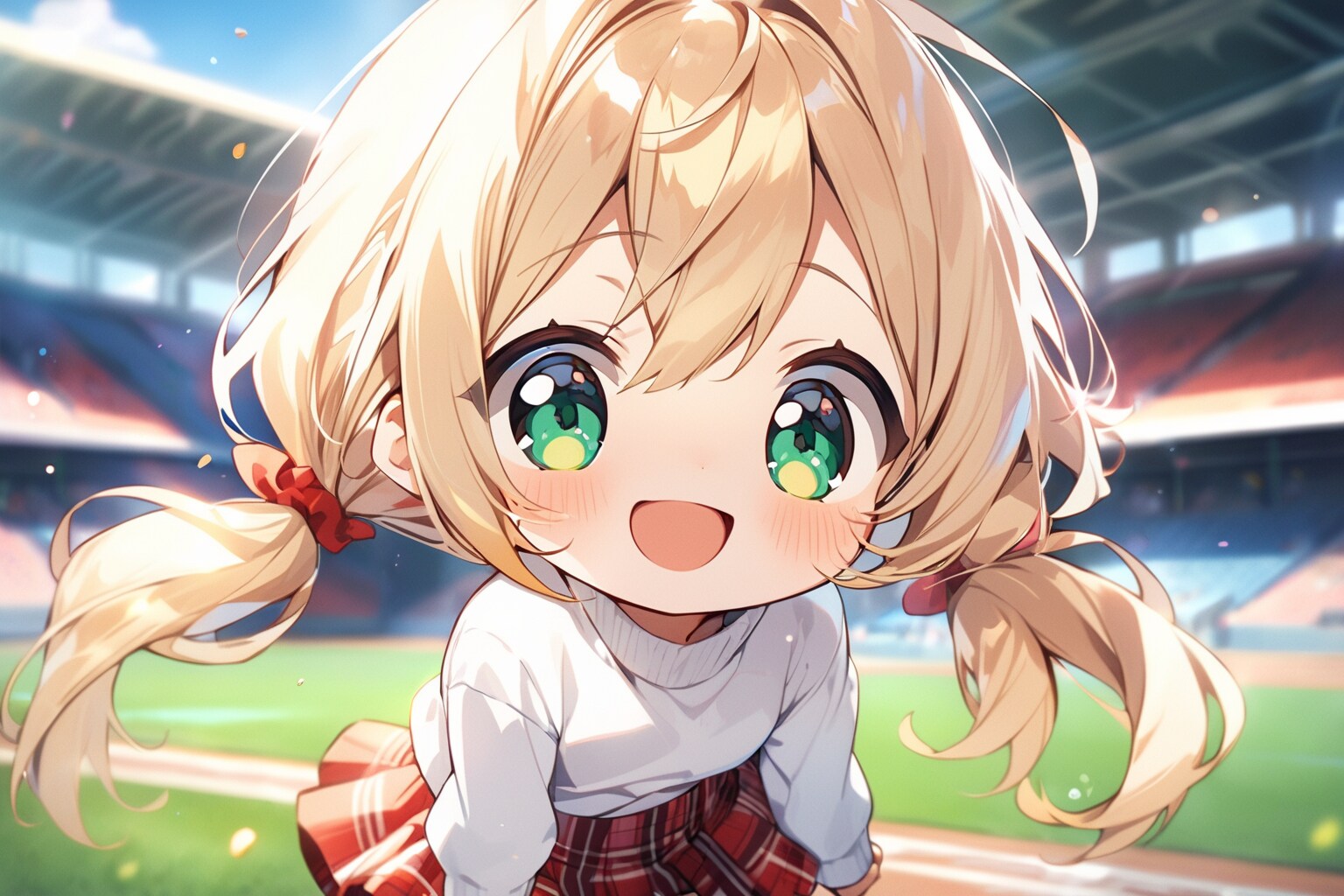 運動場に遊びに来たよ♪