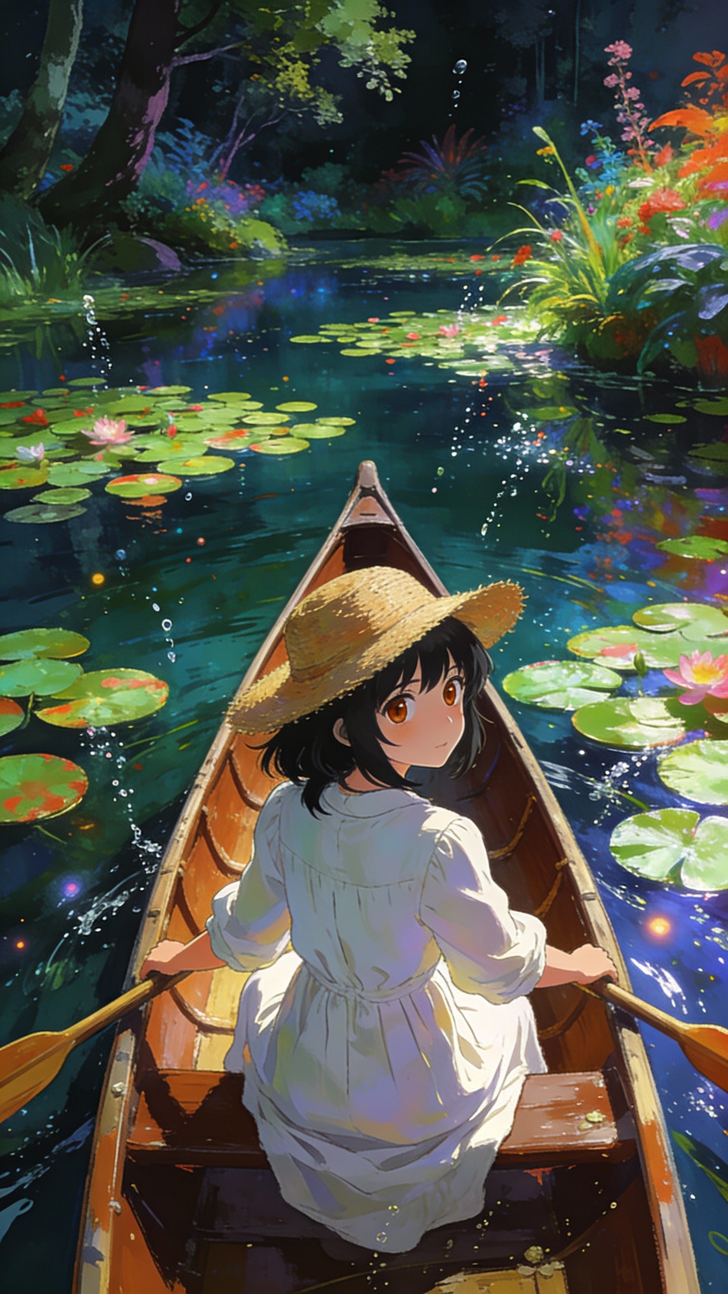 カヌーの少女(Seedream4.5)(3) | の人気AIイラスト・グラビア