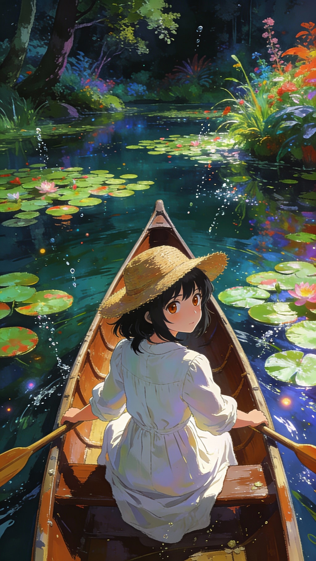 カヌーの少女(Seedream4.5)(3)