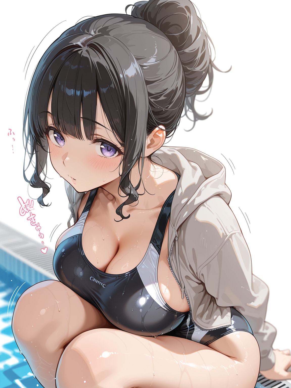 プールサイドの熱い吐息