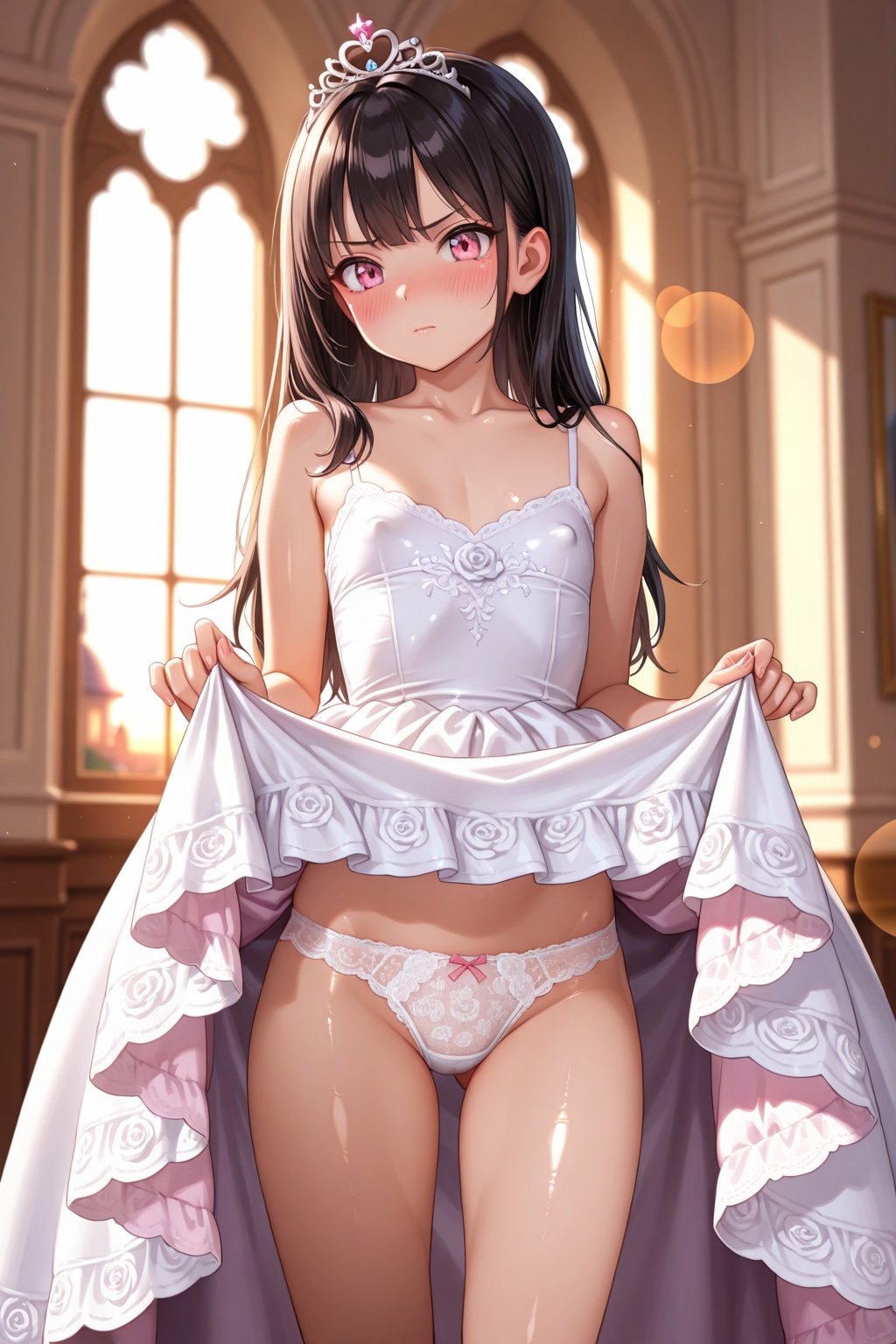 「あんまり見られると恥ずかしいわよ・・・」