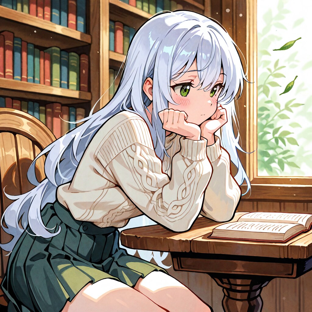 自室で本を読む