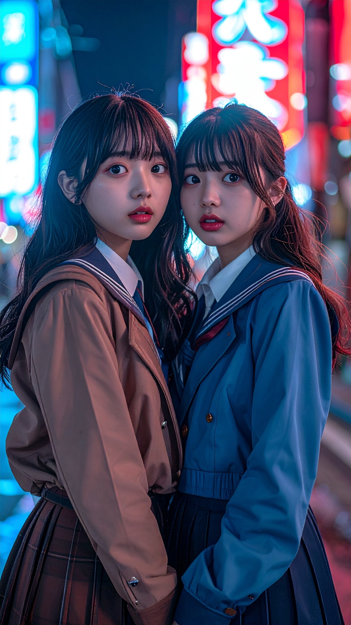 不審がるふたり | の人気AIイラスト・グラビア