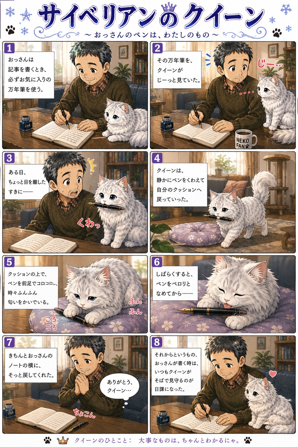 猫漫画コンテンツ6シリーズ  猫漫画6シリーズを投稿しています。  サイベリアンのクィーン  ちびキャラ ベビークイーン  クイーンと無職のおっさん現代版  クイーンと無職のおっさん江戸版  ナコは今
